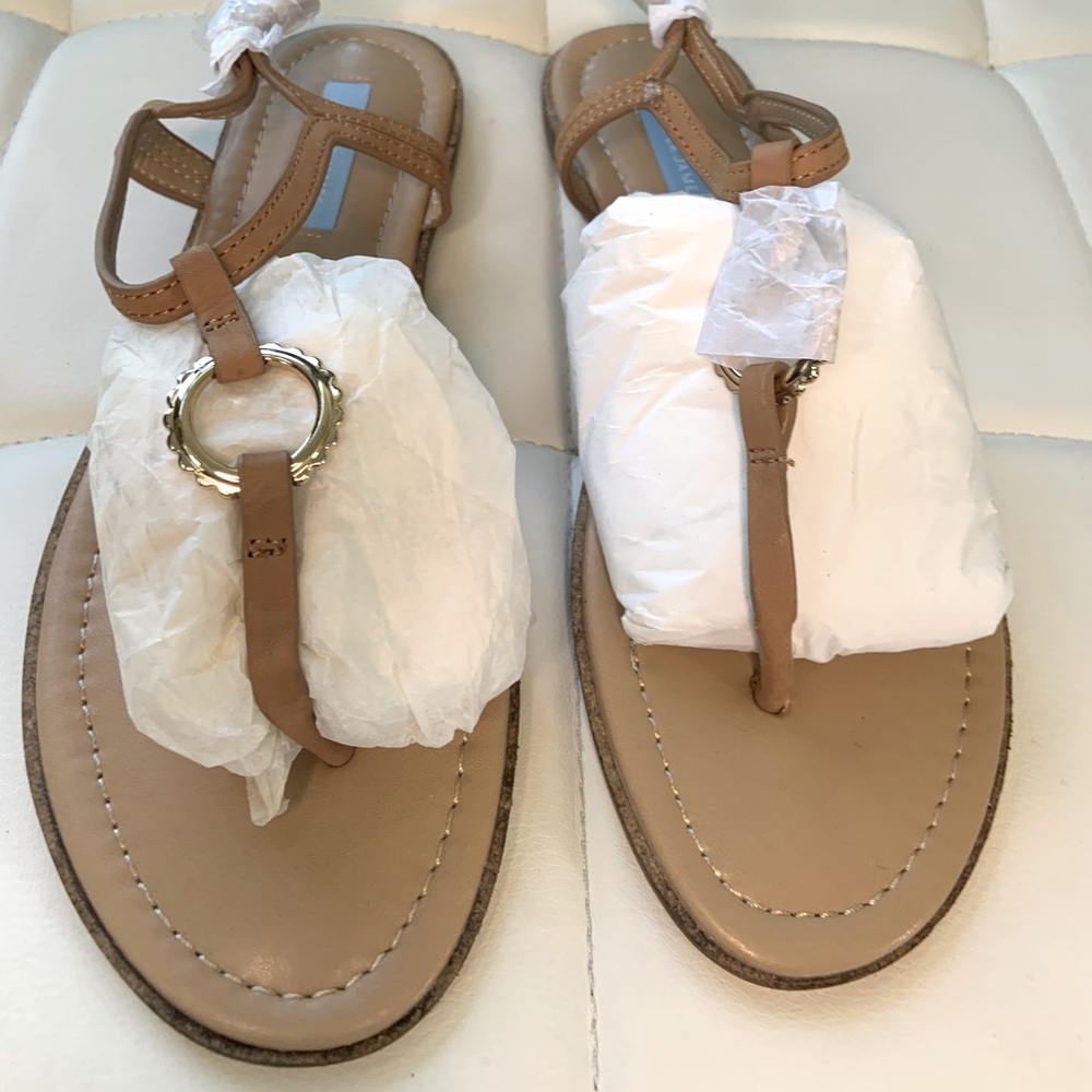 Draper James Leather Thong Jenna Sandals
